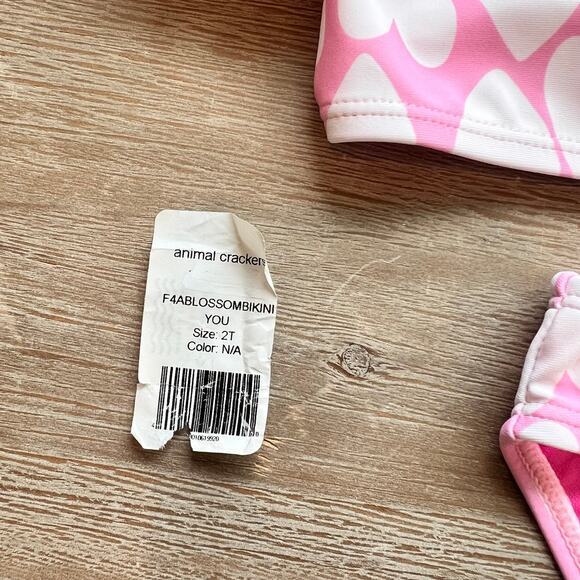 F4A Feather 4 Arrow Pink Blossom Heart Bikini swimsuit Swim Toddler 2T Brand New - Picture 5 of 5